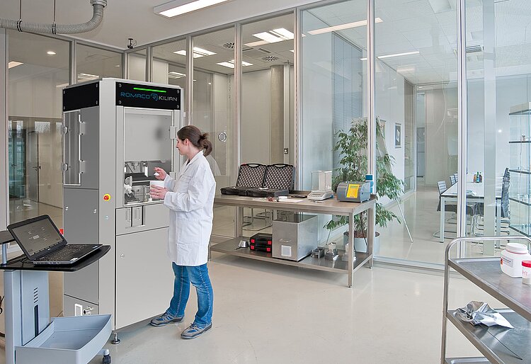 Romaco Kilian KiTech laboratory trials 