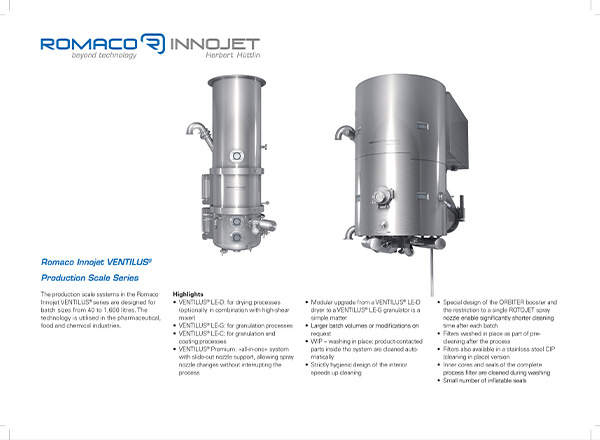 History of Romaco Innojet