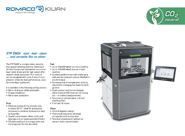 History of Romaco Kilian KTP 590X