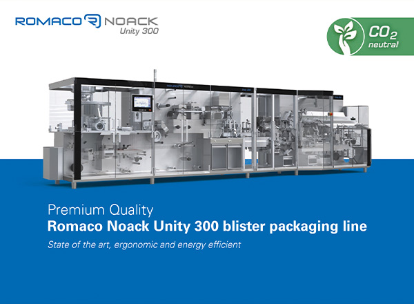 History of Romaco Noack Unity 300 blister packaging line